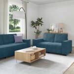 vidaXL Set de canapele cu perne, 2 piese, albastru, catifea GartenMobel Dekor (3324709) Canapea