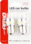AMiO Bec pozitie auto LED Canbus R5W BA15s 12V-24V, 30 SMD, set 2 buc (AM02448)