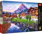 Trefl Puzzle Trefl 1000 piese Premium Plus, Sat alpin din Elvetia (10854) Puzzle