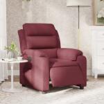 vidaXL Fotoliu rabatabil electric, rosu vin, material textil GartenMobel Dekor (3204959)