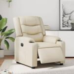 vidaXL Fotoliu rabatabil electric, crem, piele ecologica GartenMobel Dekor (3206544)