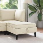 vidaXL Taburet cu depozitare Crem Catifea GartenMobel Dekor (42027143) Canapea