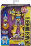 Hasbro Figurina Transformers Cyberverse Deluxe Bumblebee, robot 2 in 1, 13 cm (E7053_E7099a) Figurina