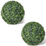 vidaXL Bile arbusti ornamentali artificiali, 2 buc, 35 cm GartenMobel Dekor (275388)