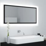 vidaXL Oglinda de baie cu LED, negru, 100x8, 5x37 cm, acril GartenMobel Dekor (804941)
