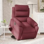 vidaXL Fotoliu electric rabatabil cu ridicare, rosu vin, textil GartenMobel Dekor (3205007)