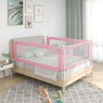 vidaXL Balustrada de protectie pat copii, roz, 200x25 cm, textil GartenMobel Dekor (10206)