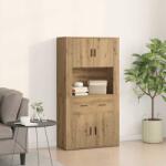 vidaXL Highboard stejar artizanal 80 x 33 x 150 cm Lemn compozit GartenMobel Dekor (3334341) Comoda