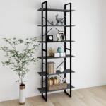 vidaXL Dulap înalt, gri, 80x30x210 cm, lemn masiv de pin GartenMobel Dekor (806544) Biblioteca