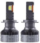 Techstar Set 2 LED-Uri Auto Techstar® P18, H7, 300W, 45000 Lumeni, 6500K, 12-24V, Unghi Fascicul 360°, CSP 4575, Canbus, Radiator Aluminiu, Racire Cooling Tech, Argintiu (SKU3071)