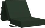 vidaXL Сгъваем диван легло 75 x 63 x 45 см Тъмнозелено (900139)