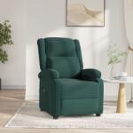 vidaXL Fotoliu rabatabil electric, verde închis, catifea GartenMobel Dekor (3098395)
