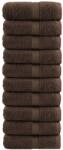 vidaXL Prosoape de baie premium, SOLUND, 10 buc. , maro, 30x30 cm, 600 g/m2 GartenMobel Dekor (137229) Prosop