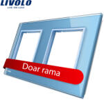 LIVOLO Rama priza dubla Livolo din sticla SmartElectro IntelligentHouse (BB-C7-SR/SR-19)