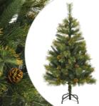 vidaXL Brad de Craciun artificial cu conuri si balamale, 120 cm GartenMobel Dekor (357700)