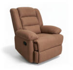 Leziter Fotoliu reclinabil manual Leziter Relax, cu suport picioare pliabil, maro (HY-80101)