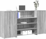 vidaXL Birou de receptie Gri Sonoma 200x50x103, 5 cm Lemn prelucrat GartenMobel Dekor (3324183)