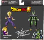 BANDAI Set 2 figurine Dragon Ball Dragon Stars Gohan Super Saiyan 2 si Cell (Ban37179) Figurina