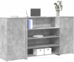 vidaXL Birou de receptie Gri beton 200x50x103, 5 cm Lemn prelucrat GartenMobel Dekor (3324181)