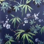 vidaXL Tapet "Jasmine Garden", albastru GartenMobel Dekor (442602)