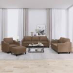 vidaXL Set de canapele cu perne, 4 piese, maro, textil GartenMobel Dekor (3201781) Canapea
