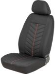 Carpoint Set huse scaune auto fata Carpoint Venice, negre cu insertii rosii (310362)