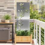 vidaXL Panou Decorativ de Gradina Argintiu 50 x 140 cm Otel galvanizat GartenMobel Dekor (876327)