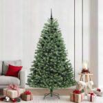 vidaXL Brad de Craciun artificial cu ramuri articulare Verde 210 cm GartenMobel Dekor (3395497)