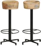 vidaXL Scaune de bar, 2 buc. , 76 cm, lemn masiv de mango GartenMobel Dekor (321961)