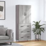 vidaXL Dulap înalt, gri sonoma, 69, 5x34x180 cm, lemn compozit GartenMobel Dekor (3198087) Comoda