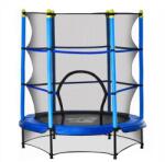 art Trambulina copii 3-6 ani, 118x160 cm, cu plasa protectie, negru si albastru, max 45 kg GartenVIP DiyLine (AR121450)