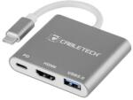 Cabletech Adaptor USB-C la HDMI 4K cu PD si port USB 3.0 Cabletech (KOM0952)