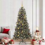 vidaXL Brad de Craciun artificial Verde 210 cm PVC si Plastic si Otel GartenMobel Dekor (3395889)