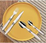 vidaXL Lou Laguiole Set de tacamuri „Comptoir, 24 piese, crem GartenMobel Dekor (443393) Tacam