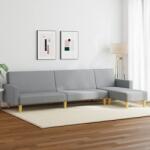 vidaXL Set de canapele, 2 piese, gri deschis, material textil GartenMobel Dekor (3216300) Canapea