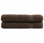 vidaXL Prosoape premium SOLUND 2 buc maro 100x200cm 600gsm GartenMobel Dekor (137245) Prosop