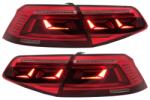 KITT Specials Stopuri LED pentru VW Passat B8 Sedan 3G 2015-2019, design B8.5, semnal dinamic (TLVWPA3GF)