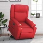 vidaXL Fotoliu rabatabil electric cu ridicare, rosu, piele ecologica GartenMobel Dekor (3205169)