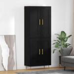 vidaXL Bufet Stejar Negru 69, 5 x 34 x 180 cm Lemn compozit GartenMobel Dekor (3416064) Comoda