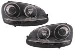 KITT Faruri VW Golf 5 si Jetta GTI R32 Chrome, compatibile OEM Xenon (HLVWG5GTIC)