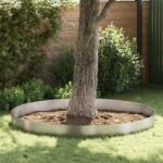 vidaXL Imprejmuire pentru gazon Argintiu 450 x 25 cm Otel inoxidabil GartenMobel Dekor (868034)