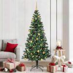 vidaXL Pom de Craciun artificial pre-iluminat cu 300 LED Verde 210 cm GartenMobel Dekor (3396772)