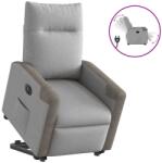 vidaXL Scaun reclinabil electric, tesatura gri nor GartenMobel Dekor (3324099)