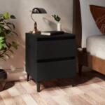 vidaXL Noptiere, 2 buc. , negru, 40x35x50 cm, PAL GartenMobel Dekor (805872)