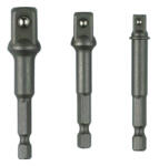 Raider Set 3 adaptori HEX 1/4 la 3/8 si 1/2 pentru chei tubulare Raider (158904) Surubelnita