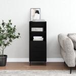 vidaXL Servanta, negru, 34, 5x34x90 cm, lemn compozit GartenMobel Dekor (828685) Comoda