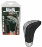 4Cars Maner schimbator viteze 4Cars, imitatie piele, negru, pentru levier clasic (R4C93435)