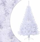 vidaXL Jumatate pom Craciun artificial cu suport, alb, 150 cm, PVC GartenMobel Dekor (328418)