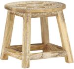 vidaXL Scaun pictat manual, 38x38x35 cm, lemn masiv de mango GartenMobel Dekor (287445)