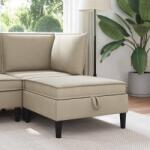 vidaXL Taburet cu depozitare Nisipiu Catifea GartenMobel Dekor (42027145) Canapea